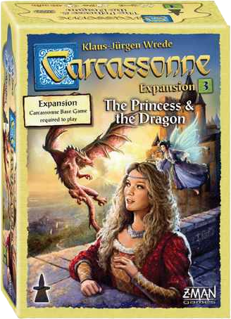 Carcassonne Exp 3: Dragon & Fairy (New) Scandi BrettspillnettbutikkBrettspillnettbutikk