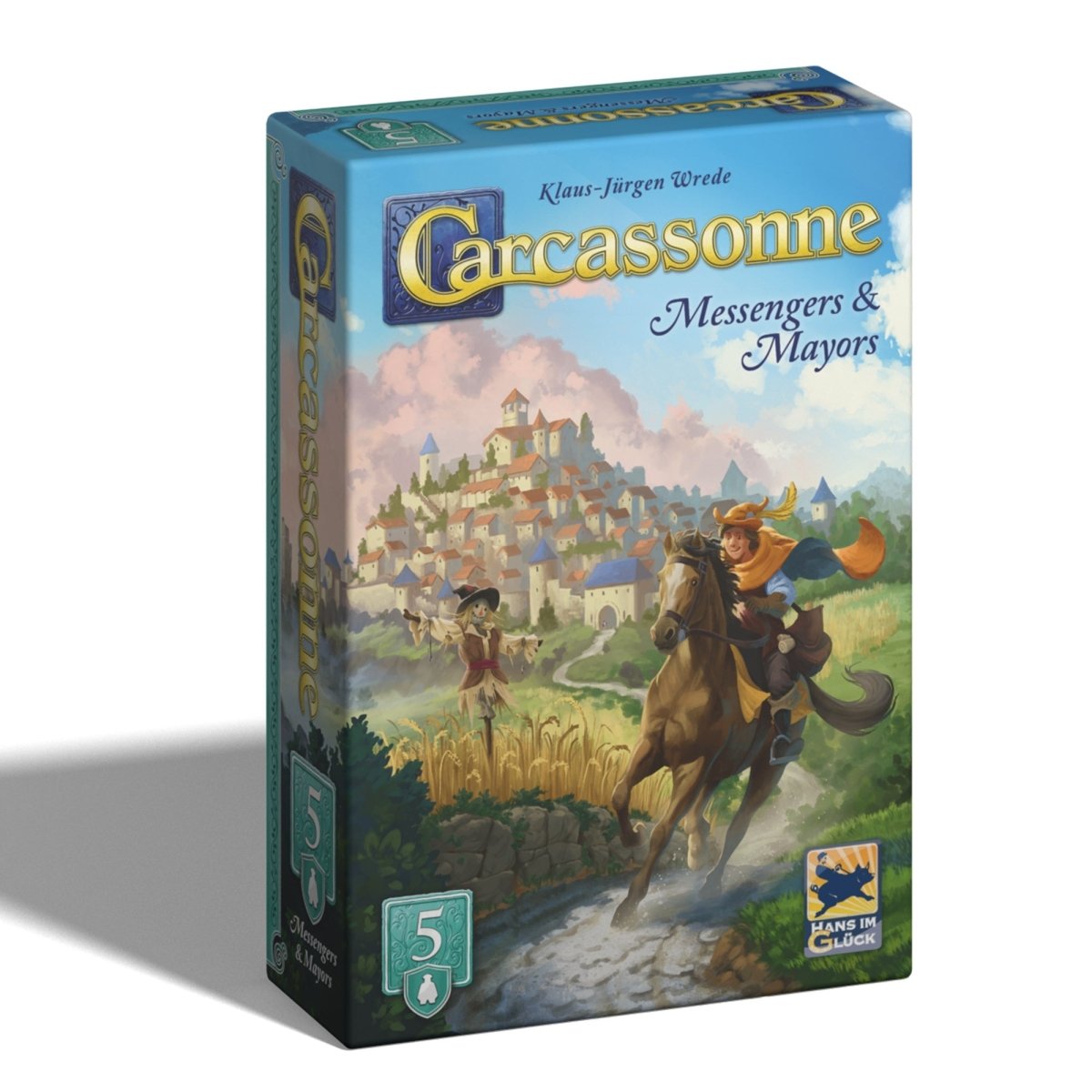 Carcassonne Exp 5: Messengers & Mayors (New) Scandi BrettspillnettbutikkBrettspillnettbutikk