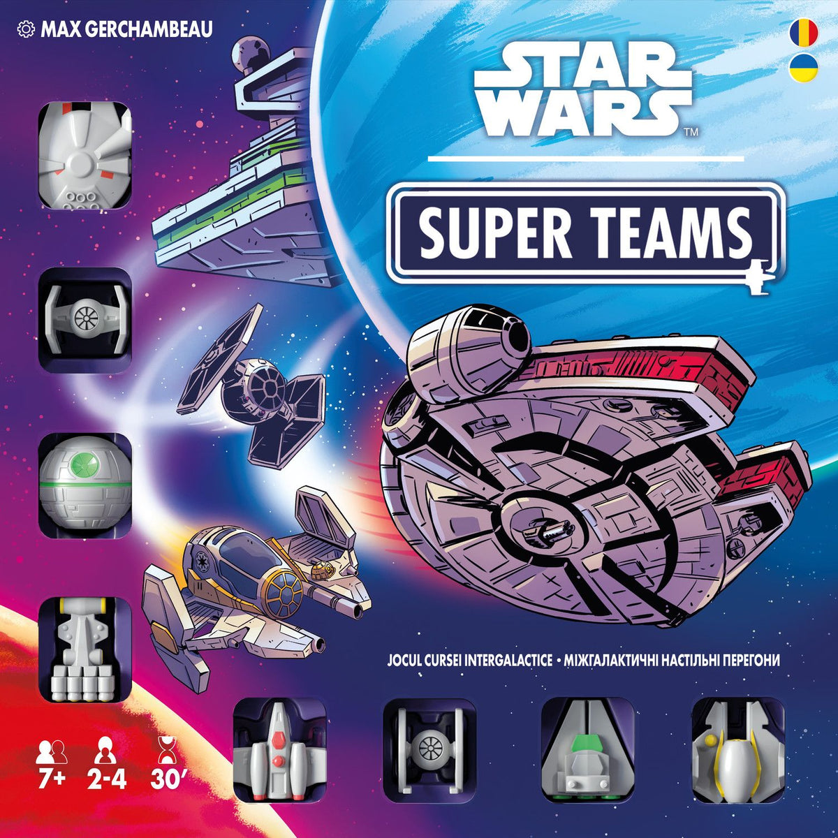 Star Wars Super Teams brettspill esken