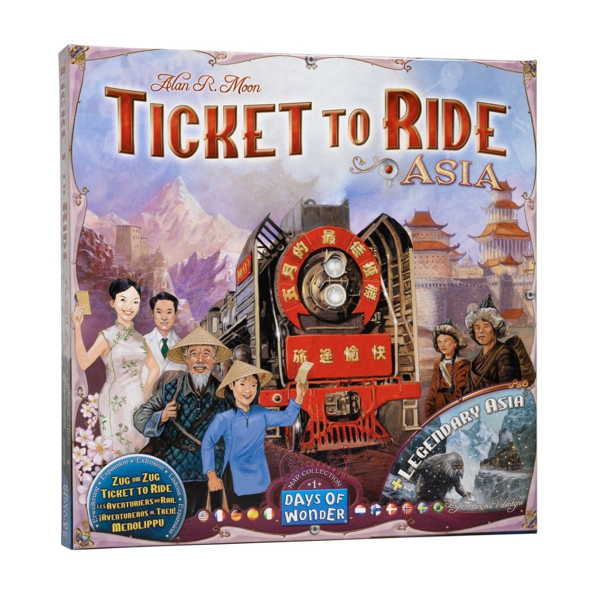 Ticket To Ride Map Coll. 1 Asia BrettspillnettbutikkBrettspillnettbutikk