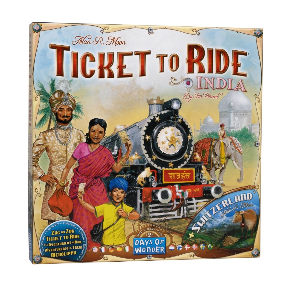 Ticket To Ride Map Coll. 2 India - Switzerland BrettspillnettbutikkBrettspillnettbutikk