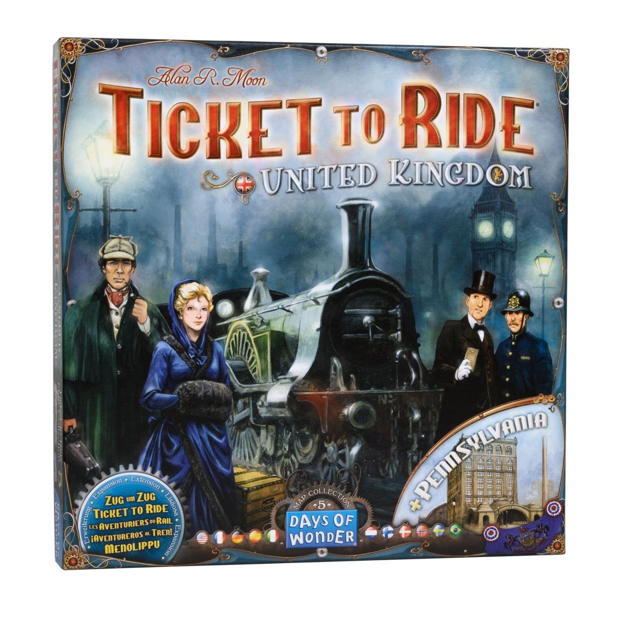 Ticket to Ride Map Collection 5: United Kingdom & Pennsylvania – Utvidelse BrettspillDays of WonderBrettspillnettbutikk